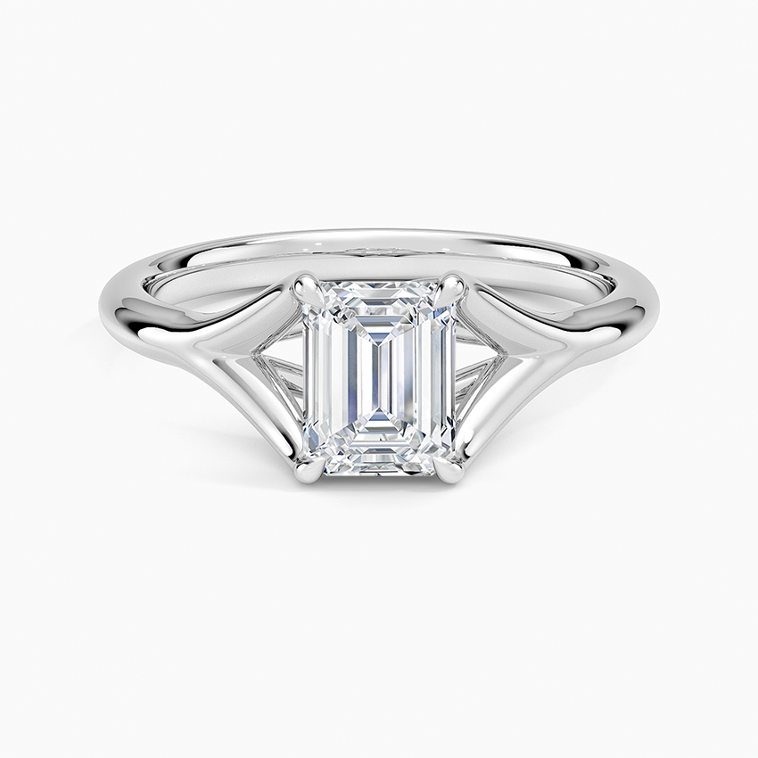 Reverie Solitaire Lab Grown Emerald Diamond Engagement Ring