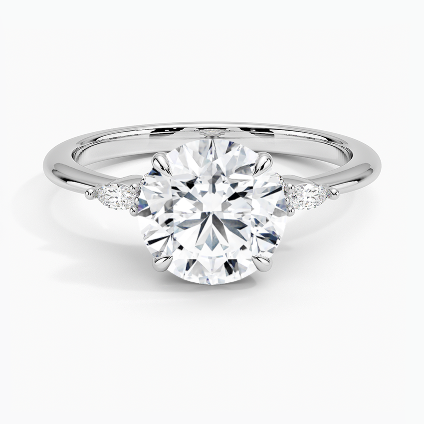 Nadia Lab Grown Round Diamond Engagement Ring