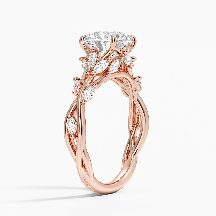 Secret Garden Lab Grown Round Diamond Engagement Ring