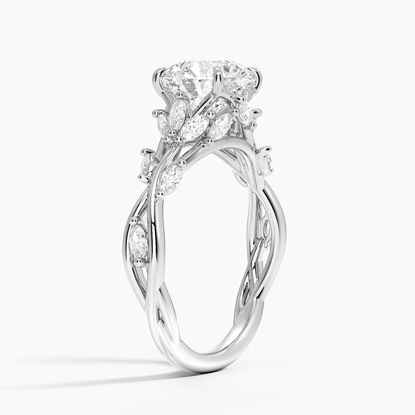 Secret Garden Lab Grown Round Diamond Engagement Ring