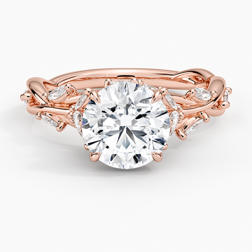 Secret Garden Lab Grown Round Diamond Engagement Ring