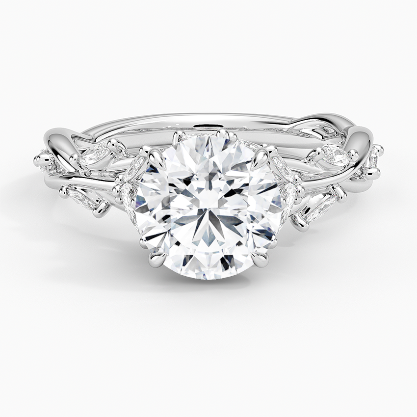 Secret Garden Lab Grown Round Diamond Engagement Ring