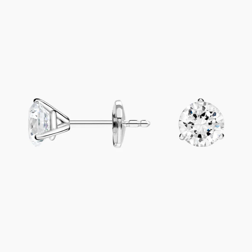 Perfect Martini Lab Diamond Stud Earrings (1ct. tw.) in 18K Gold