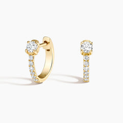 Taylor Lab Diamond Huggie Earrings (1ct. tw.) in 18K Yellow Gold