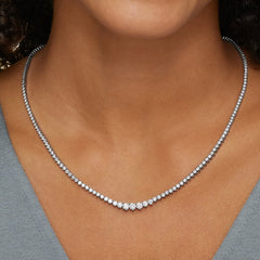 Melrose Diamond Necklace (7 2/5 ct. tw.) in 18K White Gold